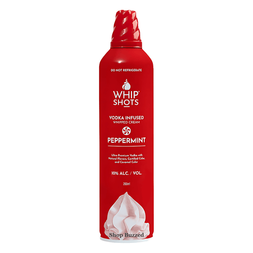 Whip Shots Vodka Infused Peppermint 200ml - Shop Buzzed