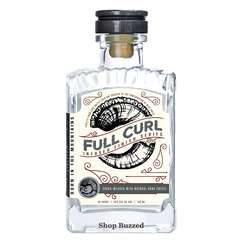 Full Curl Vodka Infused With Natural Kona Coffee 750ml