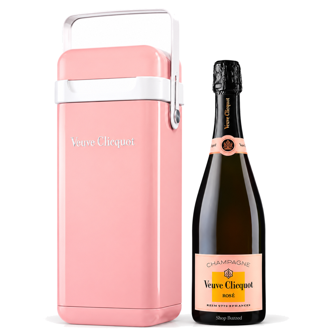 Veuve Clicquot Brut Rosé with pink Clicquot Cooler 750ml, Shop Buzzed