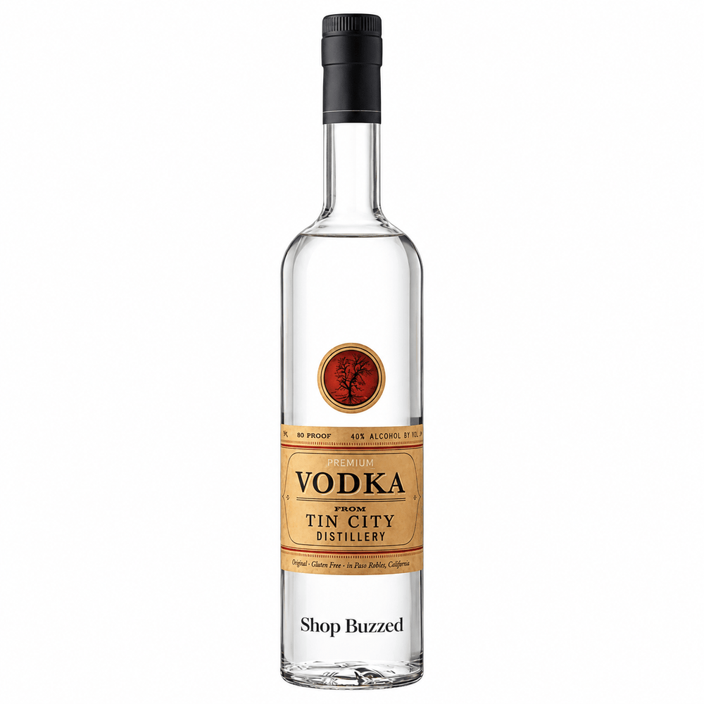 Tin City Vodka 750ml - Shop Buzzed