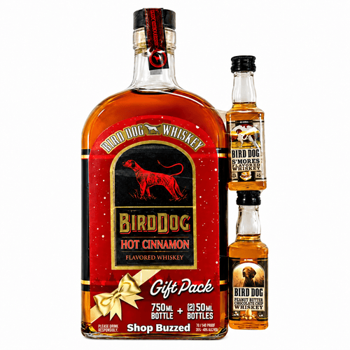 Bird Dog Hot Cinnamon Whiskey Gift Pack 750ml + 2 x 50ml - Shop Buzzed