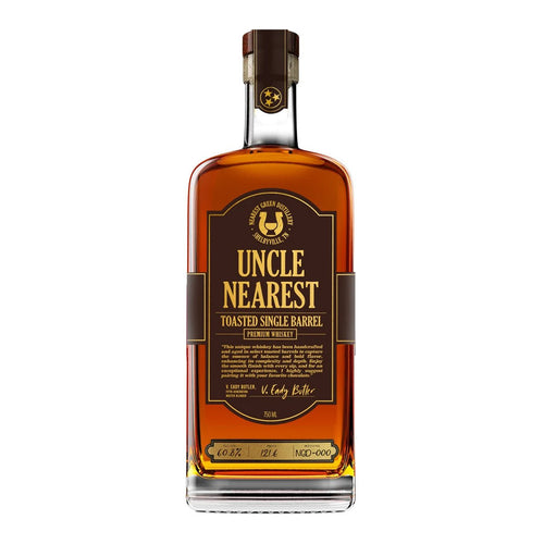 Uncle Nearest Toasted Single Barrel Whiskey 750ml - Shop Buzzed