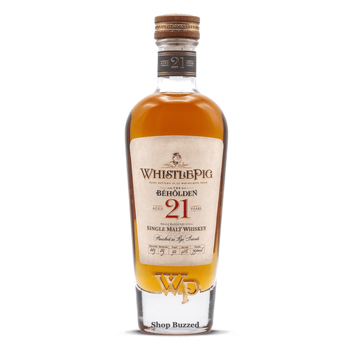 WhistlePig The Beholden 21 Year Single Malt Whiskey 750ml - Shop Buzzed