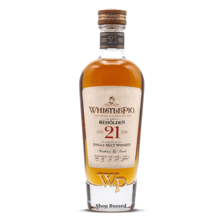 WhistlePig The Beholden 21 Year Single Malt Whiskey 750ml - Shop Buzzed