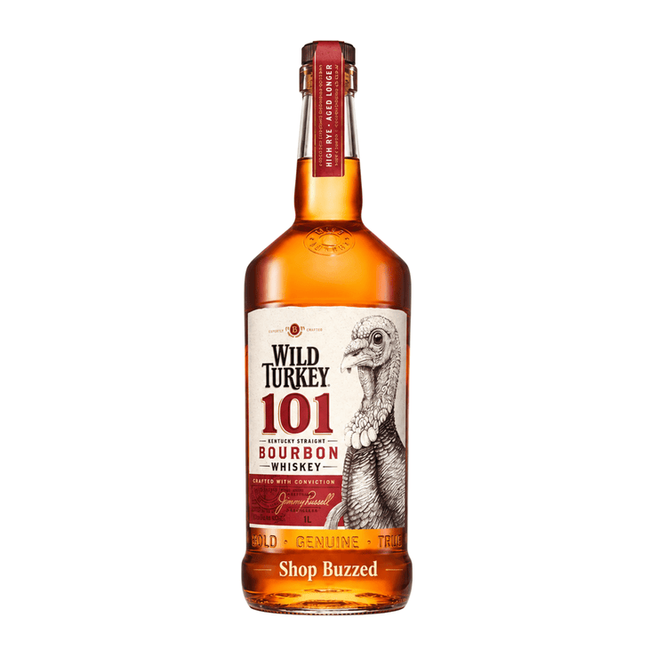 Wild Turkey 101 Kentucky Straight Bourbon Whiskey 1L - Shop Buzzed