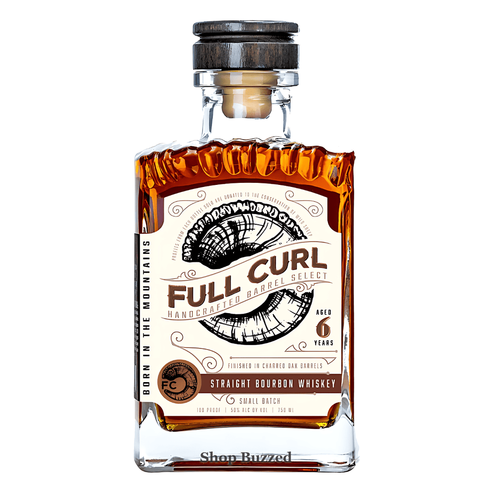 Full Curl Straight Bourbon Whiskey 6 year 750ml - Shop Buzzed