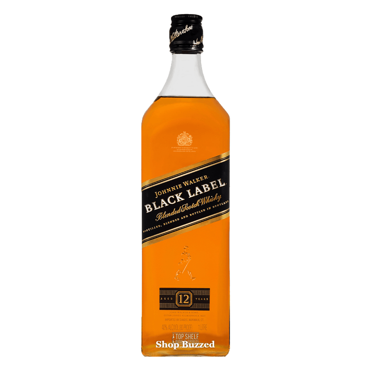 Johnnie Walker Black Label 12 year 1L - Shop Buzzed