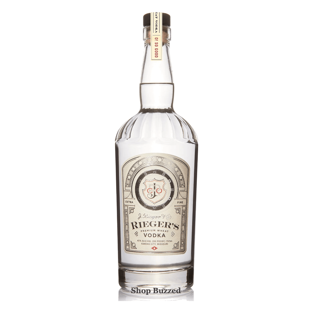 J Rieger and Co Premium Wheat Vodka 750ml - Shop Buzzed
