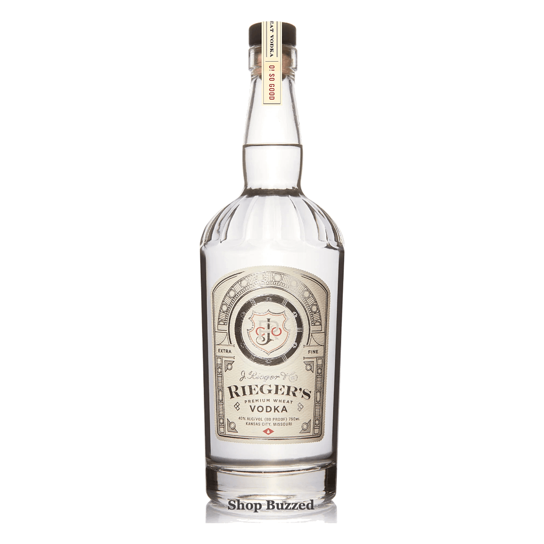 J Rieger and Co Premium Wheat Vodka 750ml - Shop Buzzed