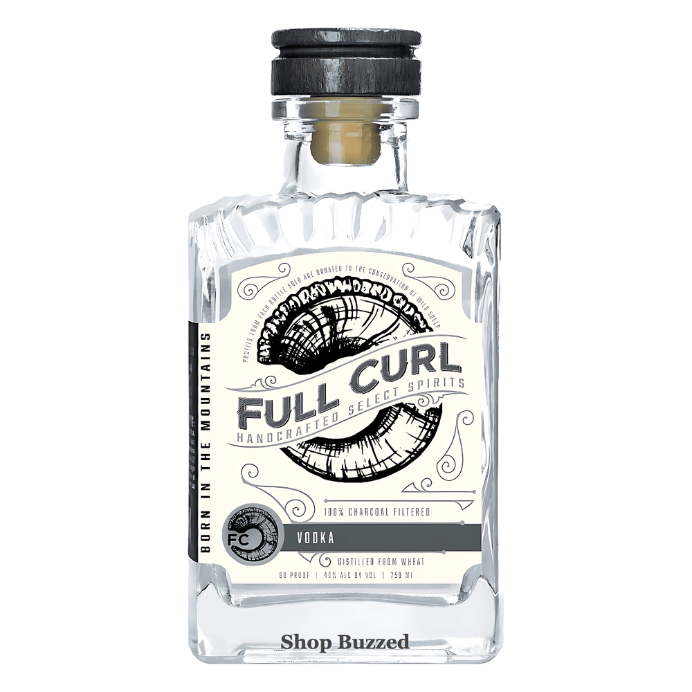 Full Curl Charcoal Filtered Wheat Vodka 750ml - Shop Buzzed