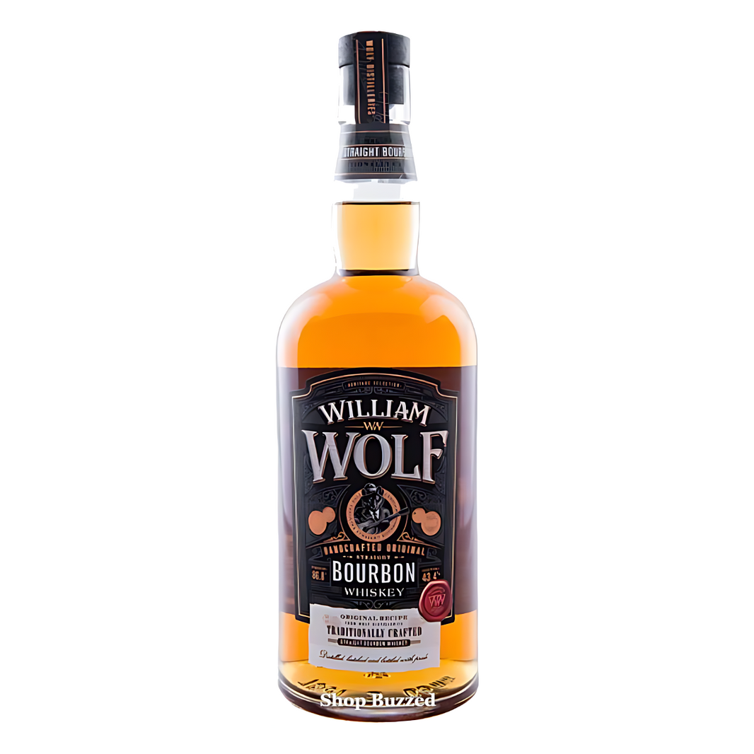 William Wolf Straight Bourbon Whiskey 750ml