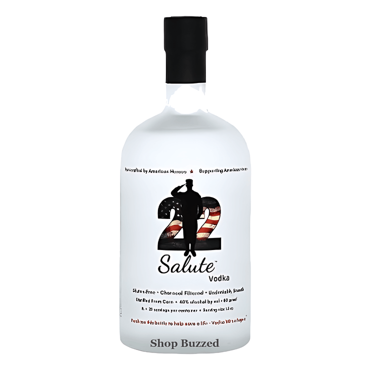 22 Salute Vodka 'With a Purpose' 1L - Shop Buzzed