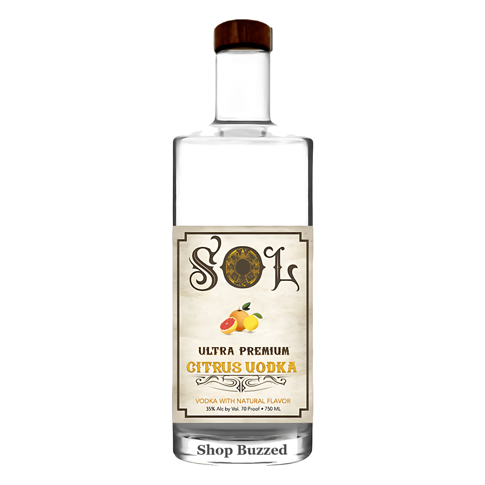 Sol Citrus Vodka 750ml - Shop Buzzed