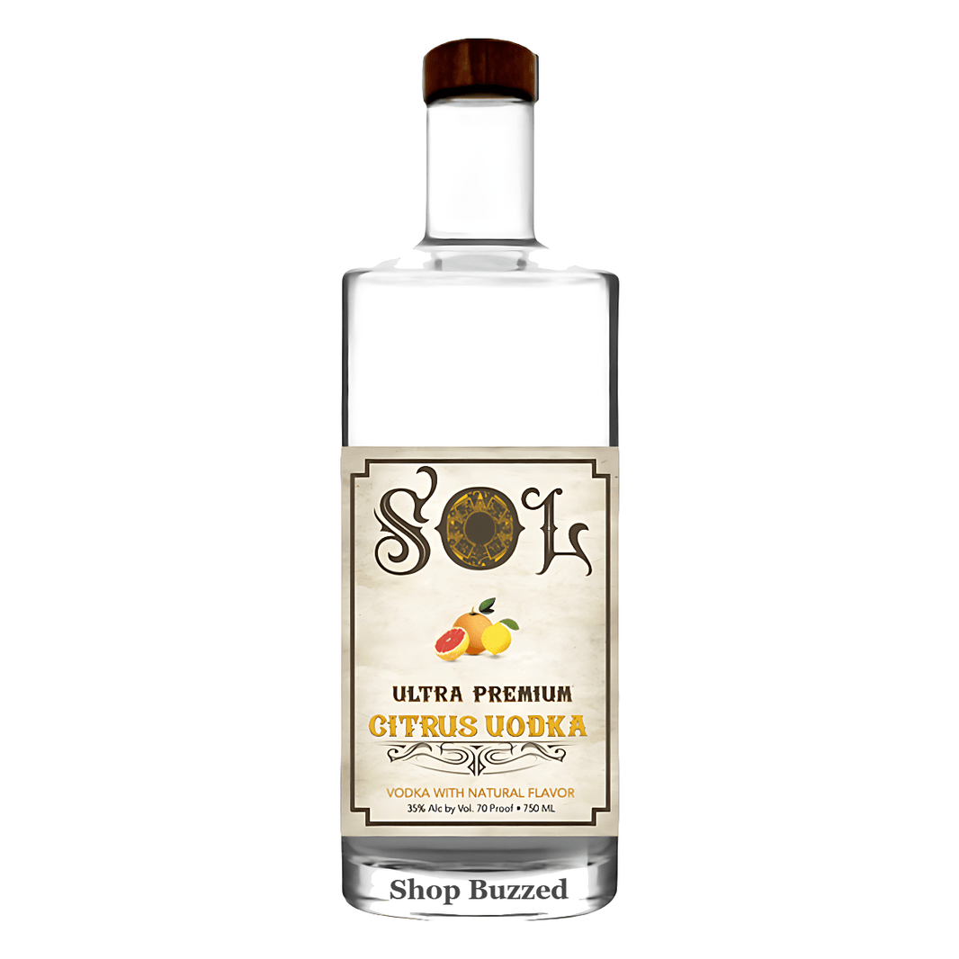 Sol Citrus Vodka 750ml - Shop Buzzed