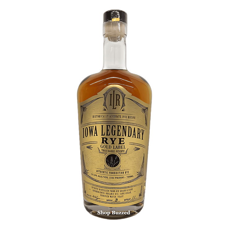 Iowa Legendary Gold Rye Whisky 750ml - Shop Buzzed